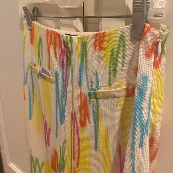 True vintage 1996 Gianni Versace pant-set “neon highlighter scribble” size 8/42 - Picture 6 of 11